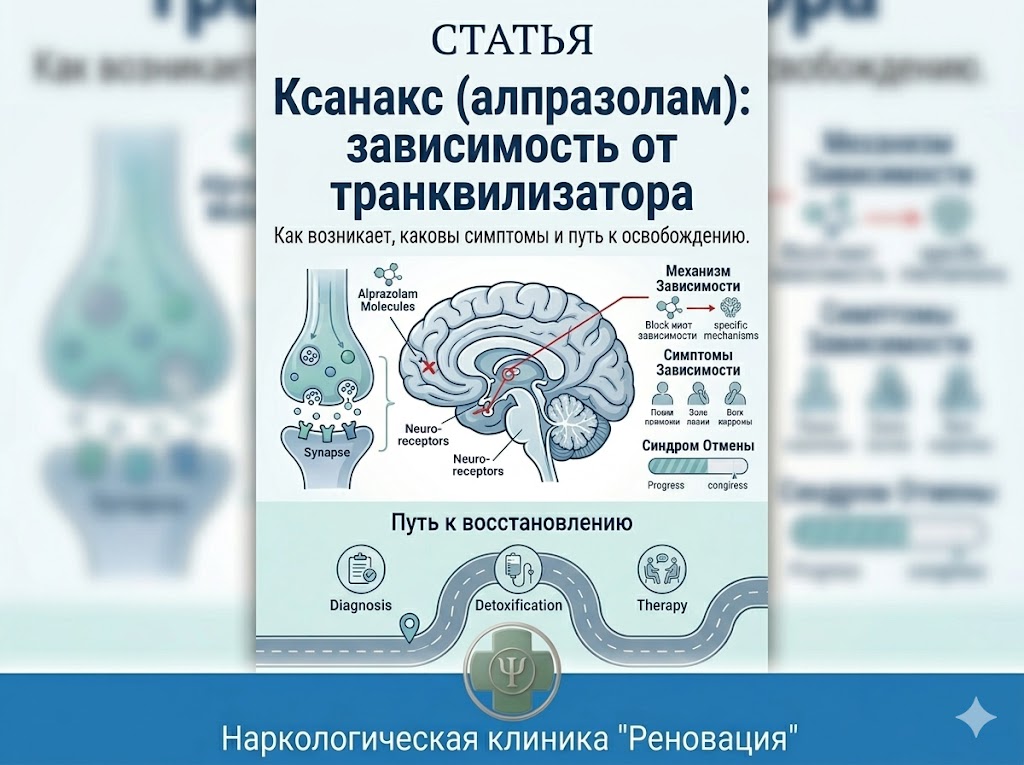 Ксанакс (алпразолам): зависимость от транквилизатора
